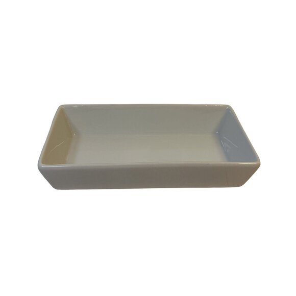 Crate & Barrel Set-2 White Porcelain Rectangular Bowls 7.25"x3.5"x1.25 VHTF - Picture 7 of 9